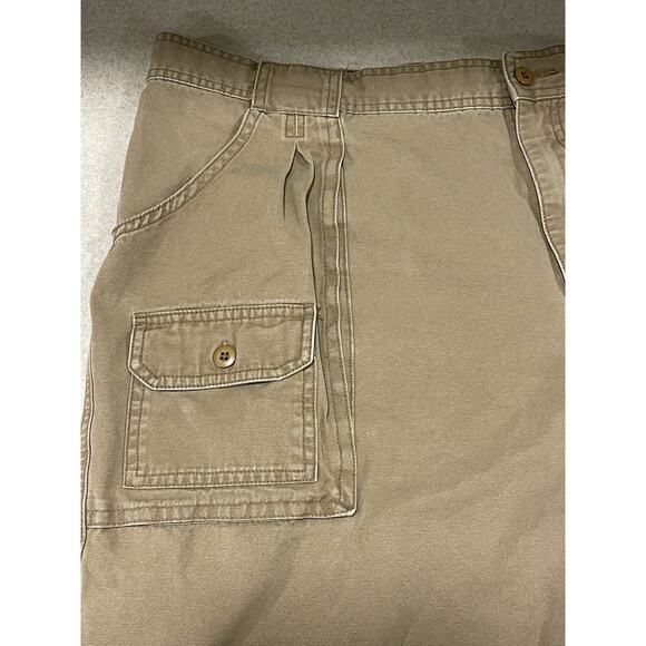 Cabela’s Outdoor Gear Men’s Tan Hiking Cargo Shorts Sz 42” Waist 100% Cotton - Picture 9 of 13
